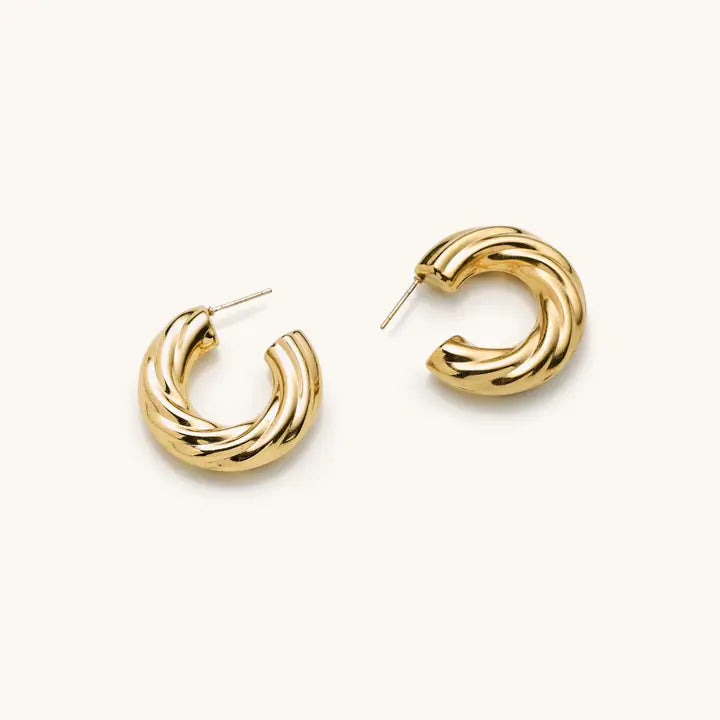 Nikki Smith Chunky Twist Hoops