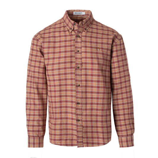 Roost Plaid Button Down - Rust