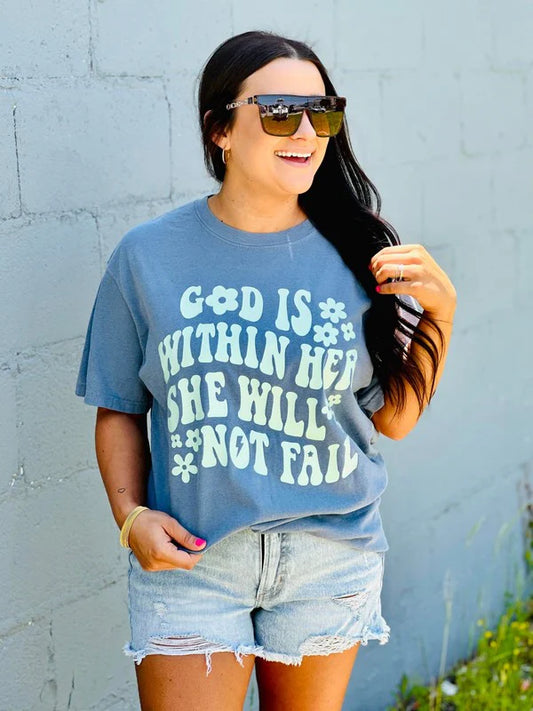 God is Within Her Puff Tee