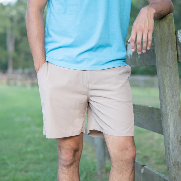 Old South Daily Performance Shorts- Khaki