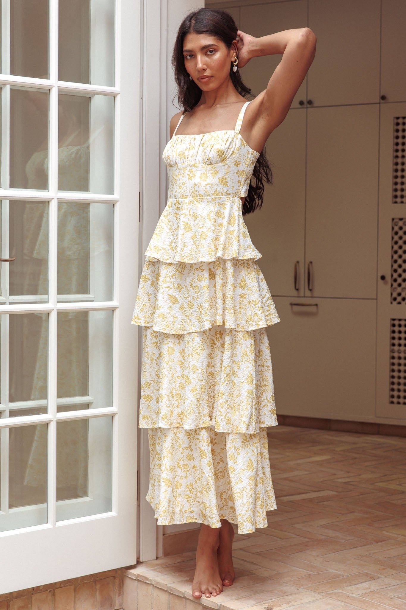 Darling Moments Dress - Yellow