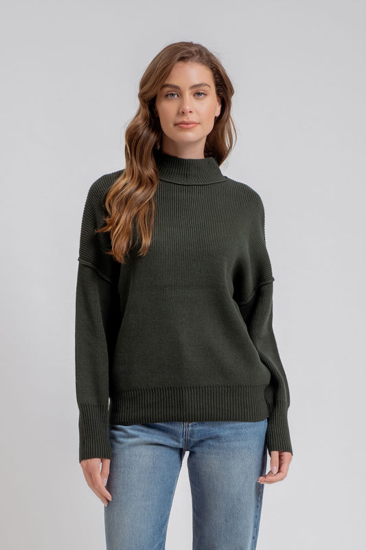 Oh Night Divine Mock Neck Sweater