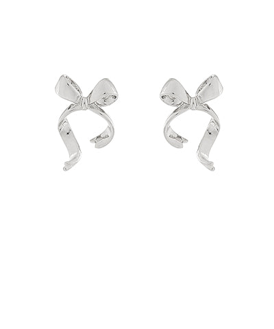 Wavy Tail Bow Earrings