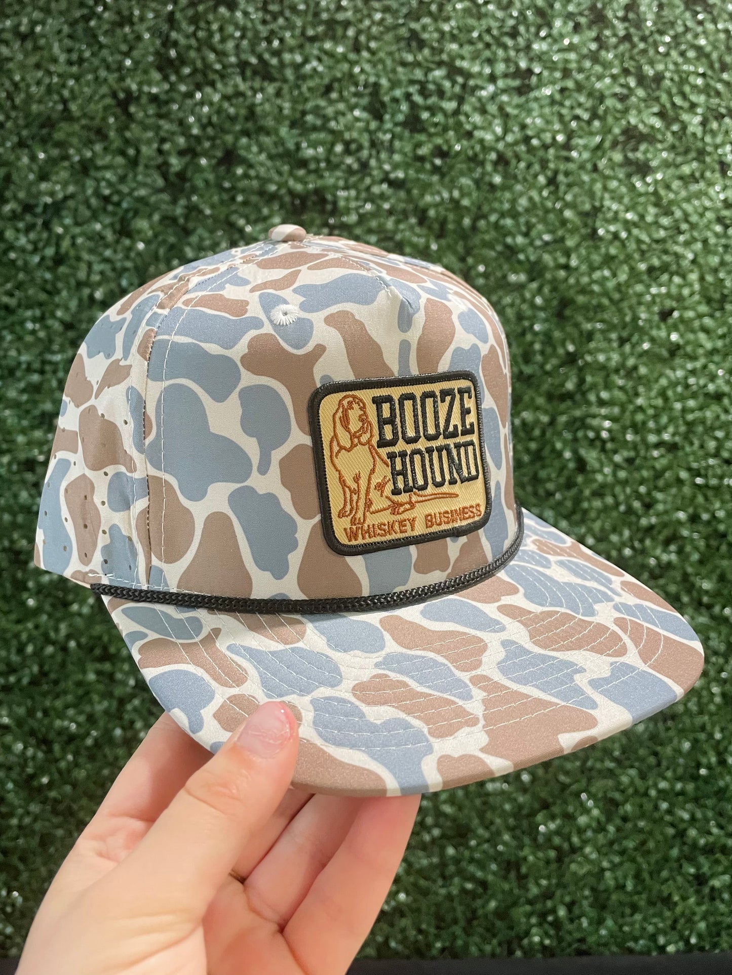 Booze Hound Old School Camo Hat