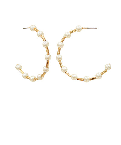 Pearl Hoops