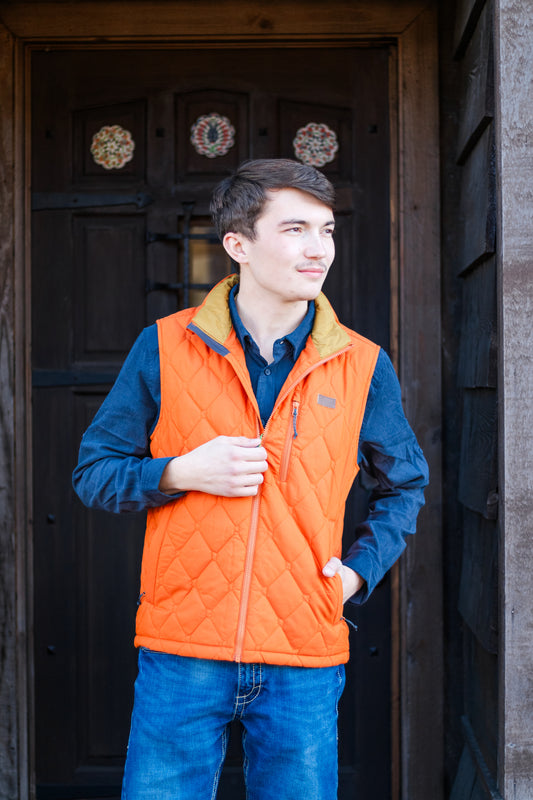 Marsh Wear Barnwell Puff Vest- Apricot Orange