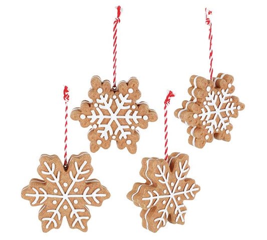 Gingerbread Snowflake Ornament