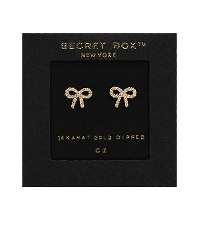 Secret Box Bow Studs