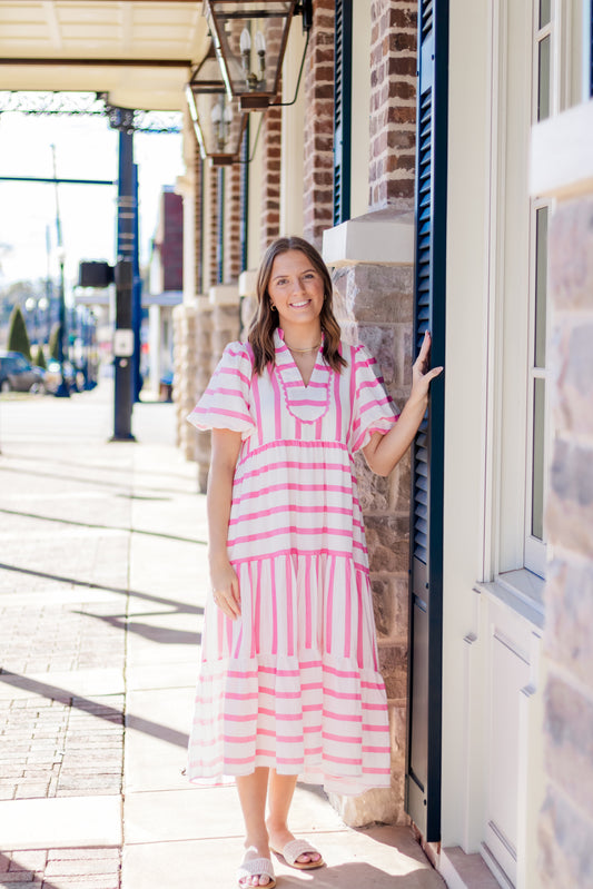 Drift Away Dress - Pink