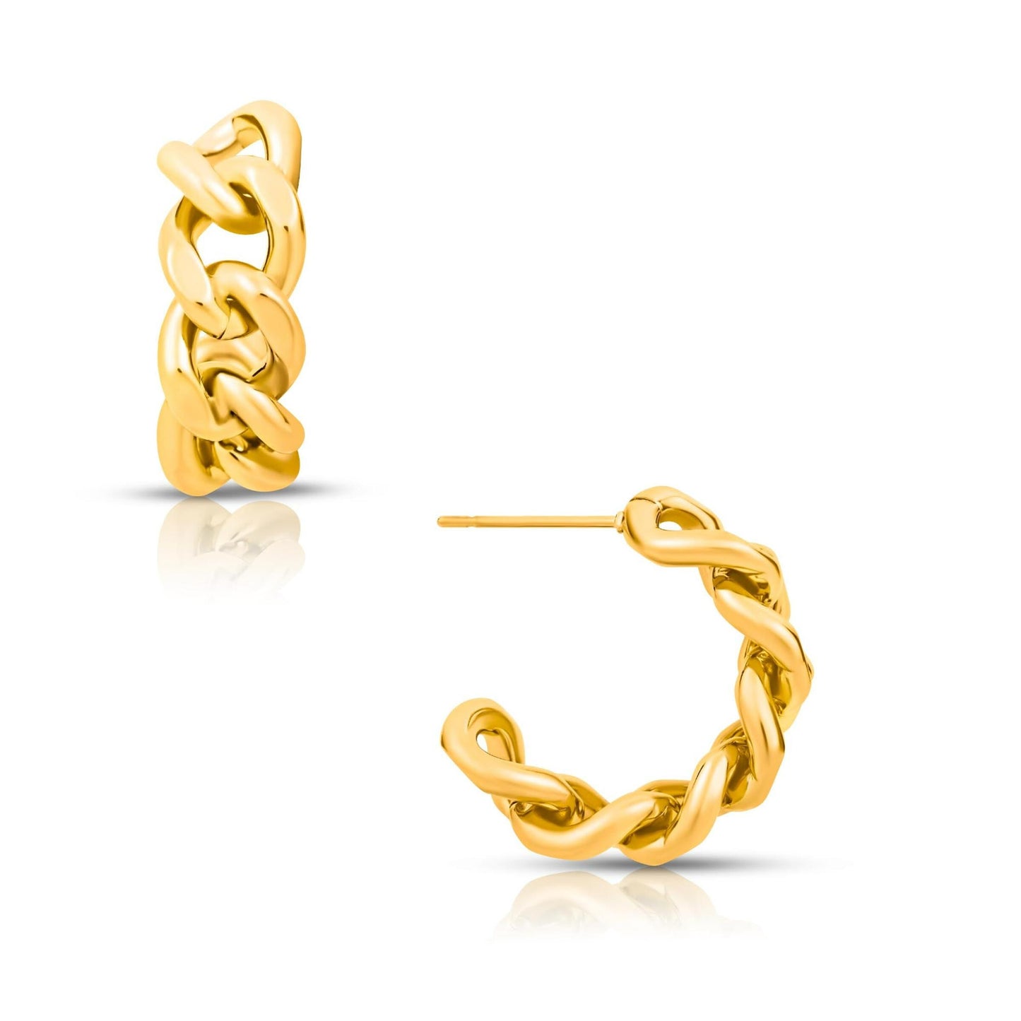 Ellie Vail Braxton Chain Hoop Earring