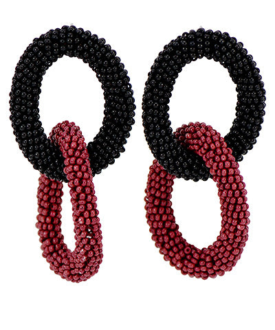 Beaded Twist Gameday Earrings