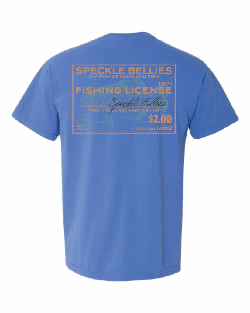 Speckle Bellies Fish License Tee