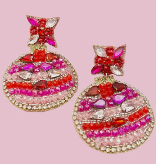 It’s Pink! Ornament Earrings