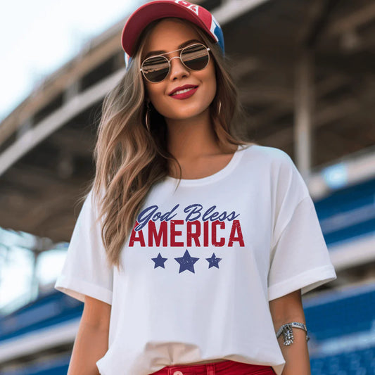 NLH God Bless America Tee