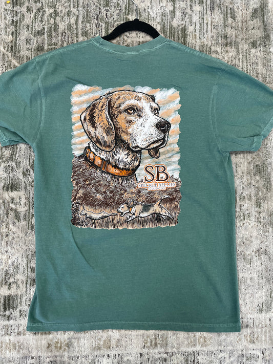 Speckle Bellies Beagle Pocket Tee