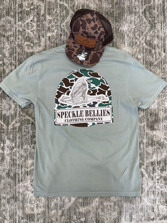 Speckle Bellies Camo Arch Logo Tee