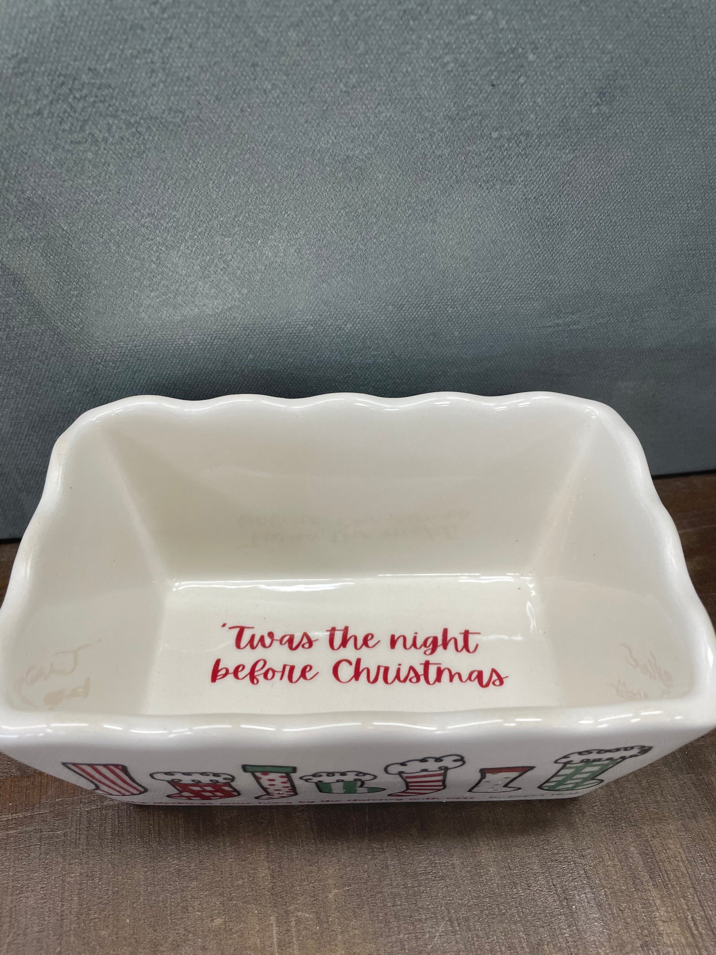 Small Ceramic Christmas Dish