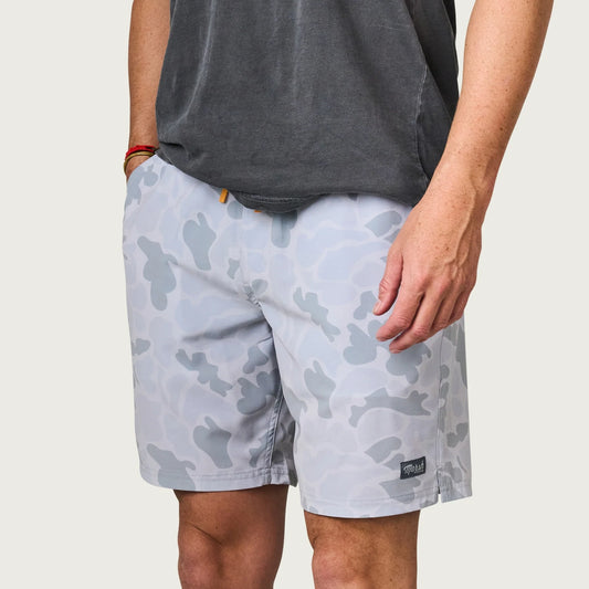 Marsh Wear Fulton Lined Shorts - Gray Mallard Camo