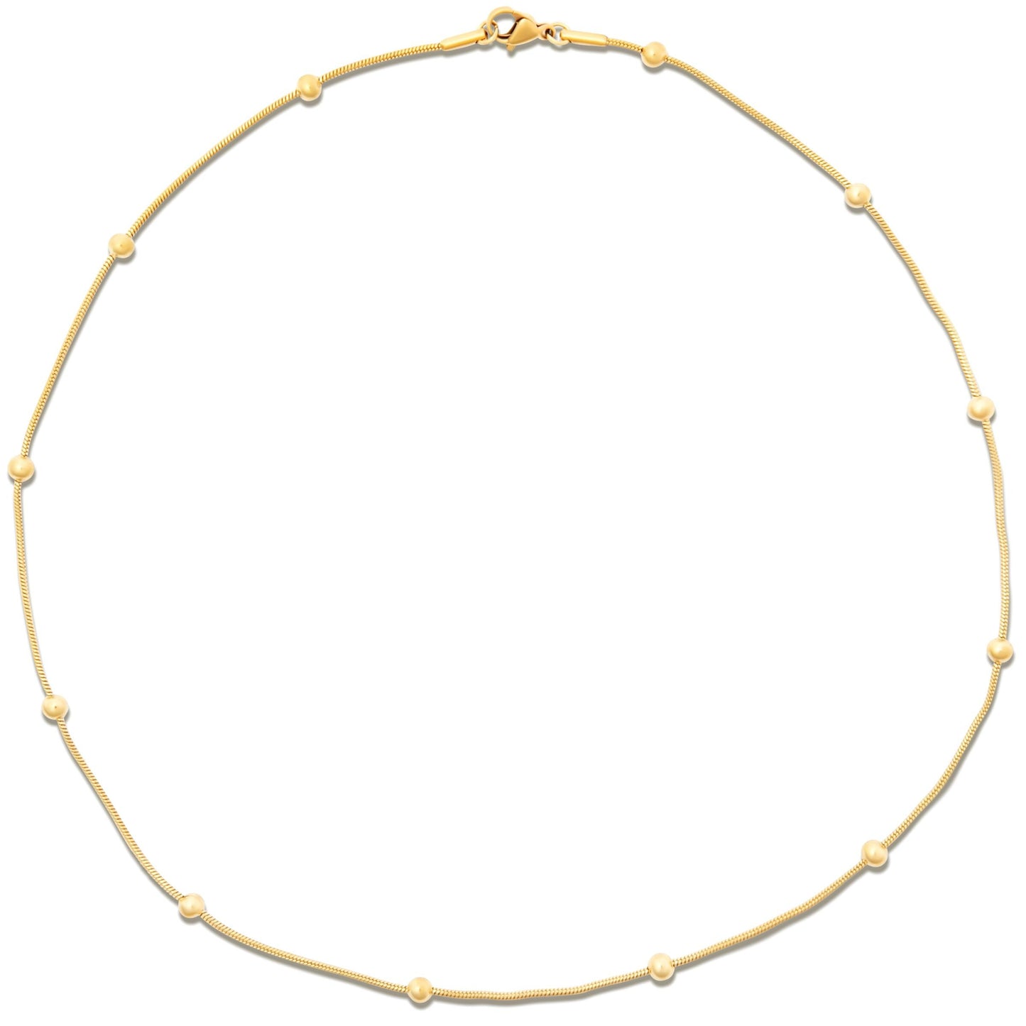 Ellie Vail Rozlyn Beaded Ball Chain Necklace