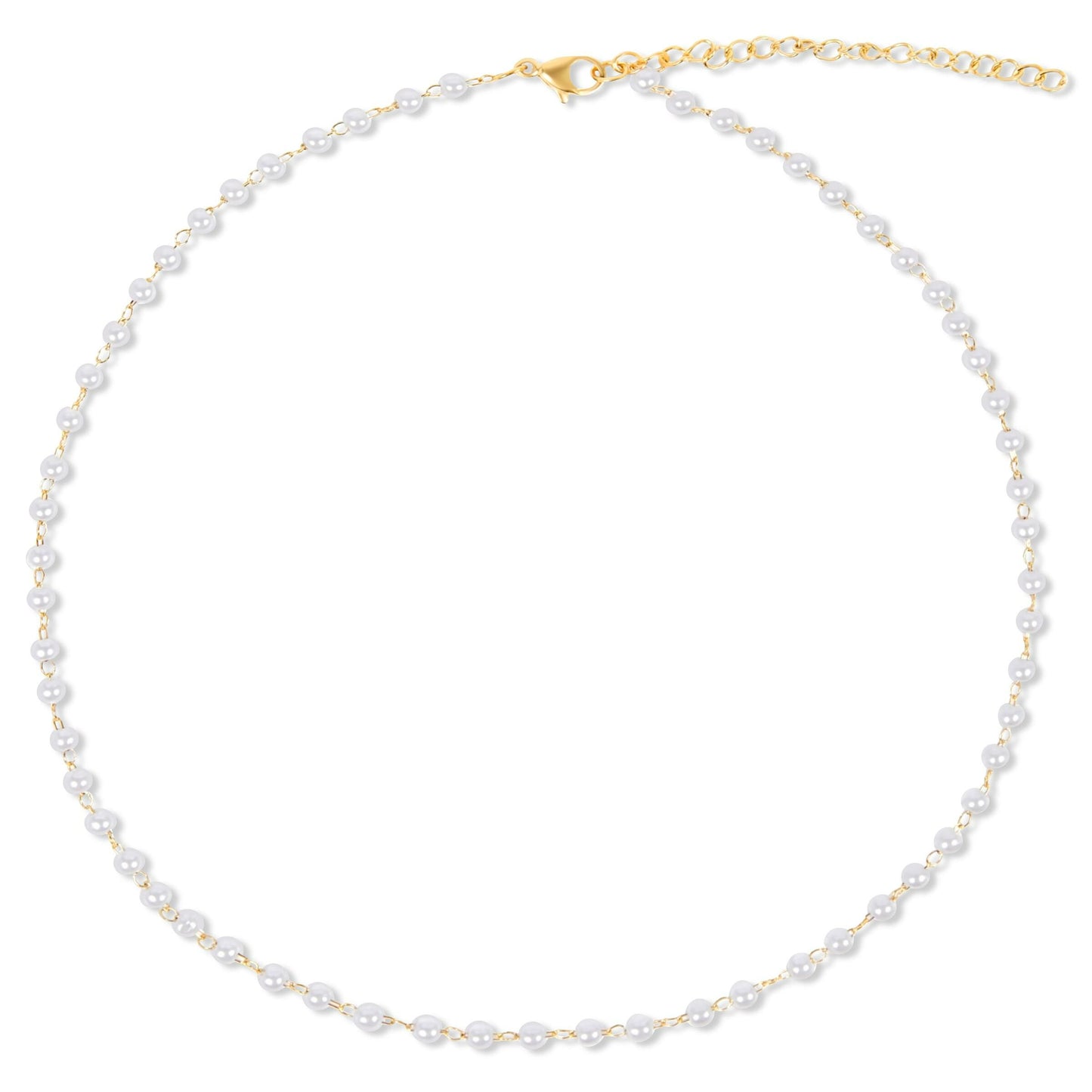 Ellie Vail Sheena Dainty Pearl Choker Necklace