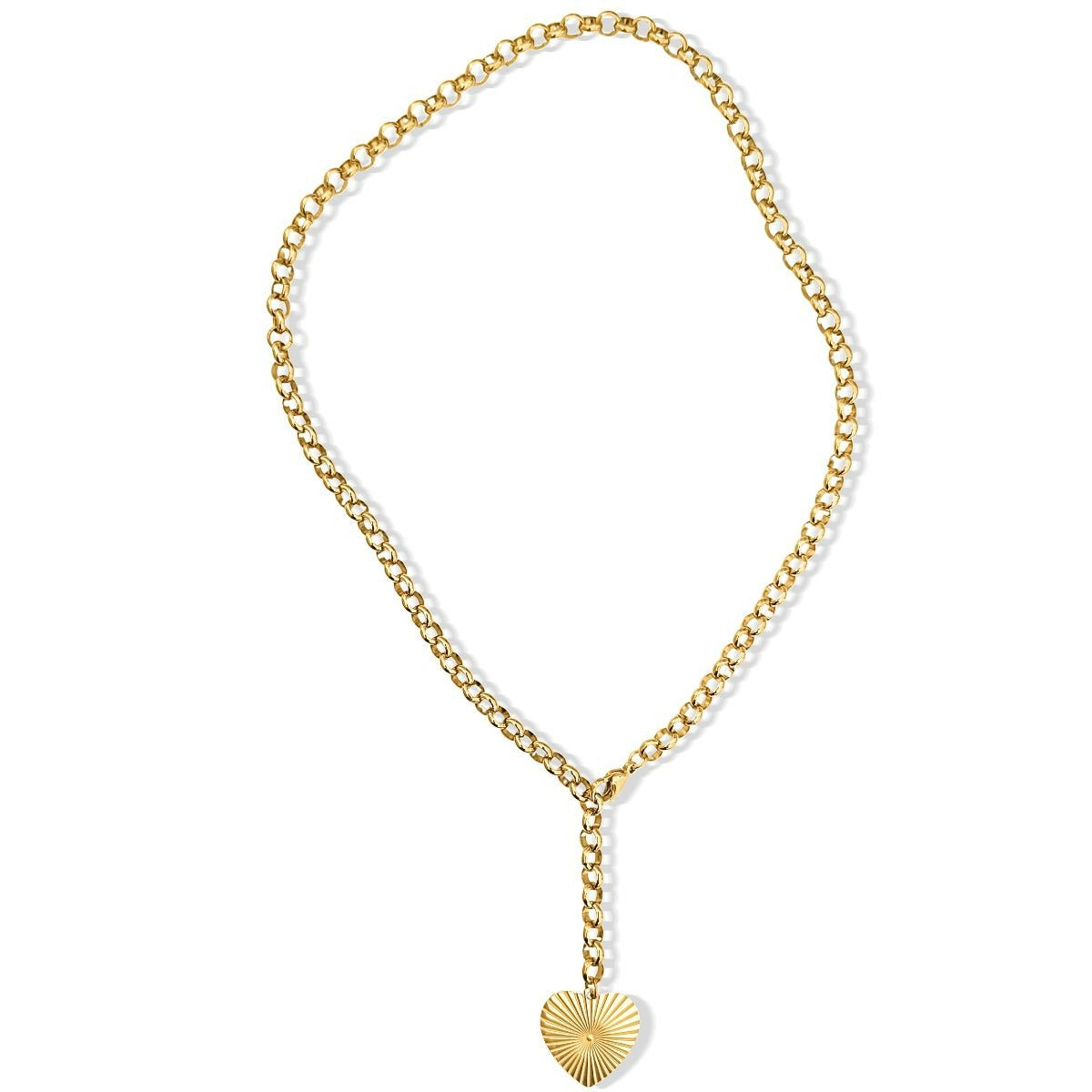 Ellie Vail Shiloh Heart Lariat Necklace