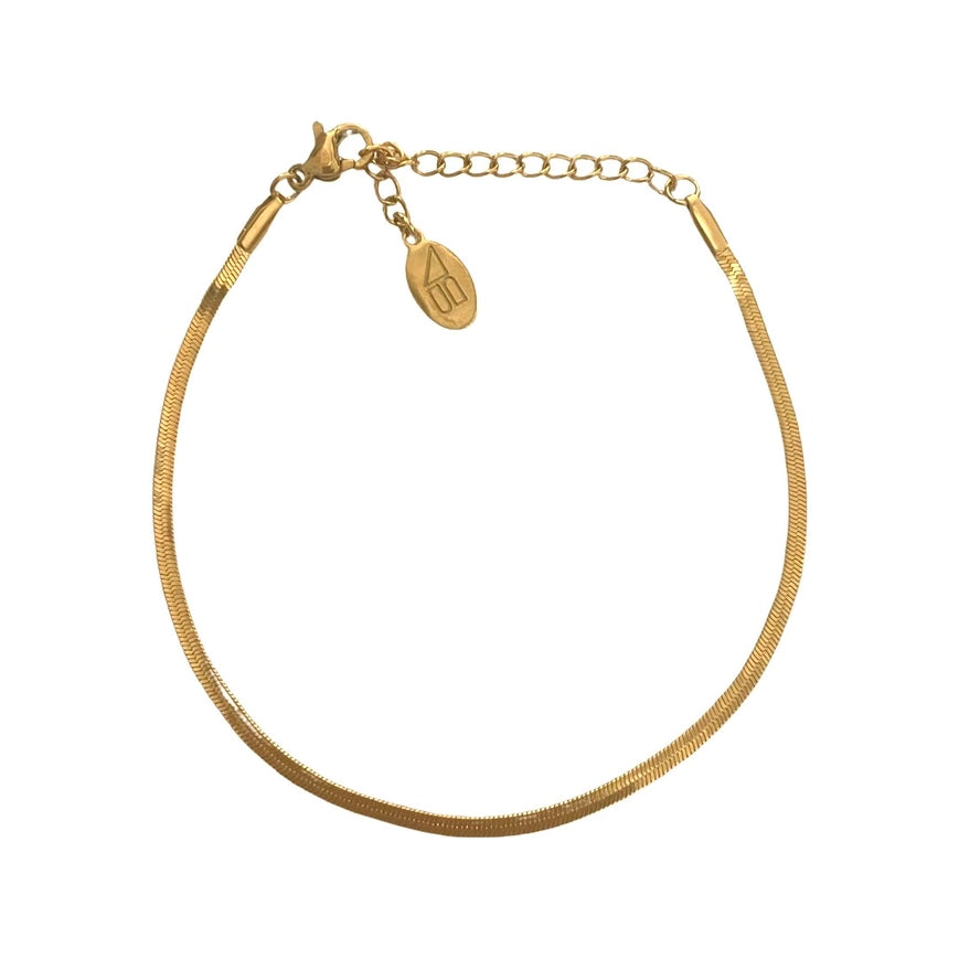 Nikki Smith Micro Gold Herringbone Bracelet