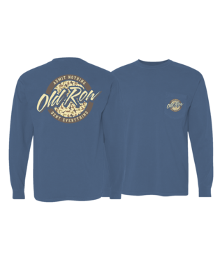 Old Row Circle Logo Long Sleeve Pocket Tee Deer Camo