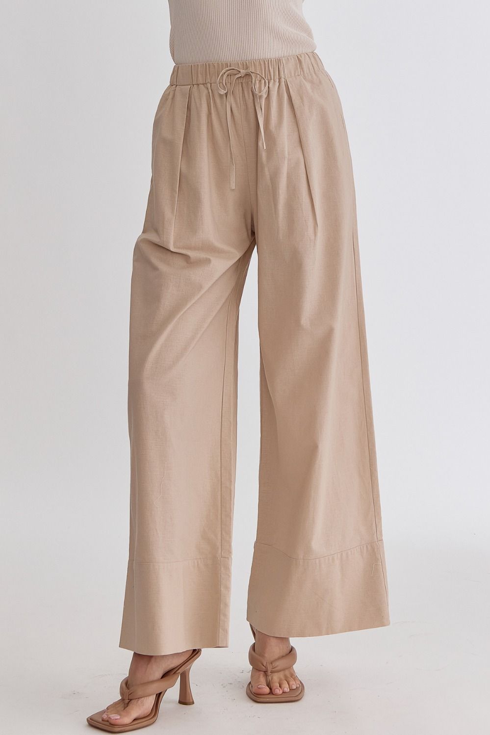 Coastal Living Linen Pants, Lt Taupe