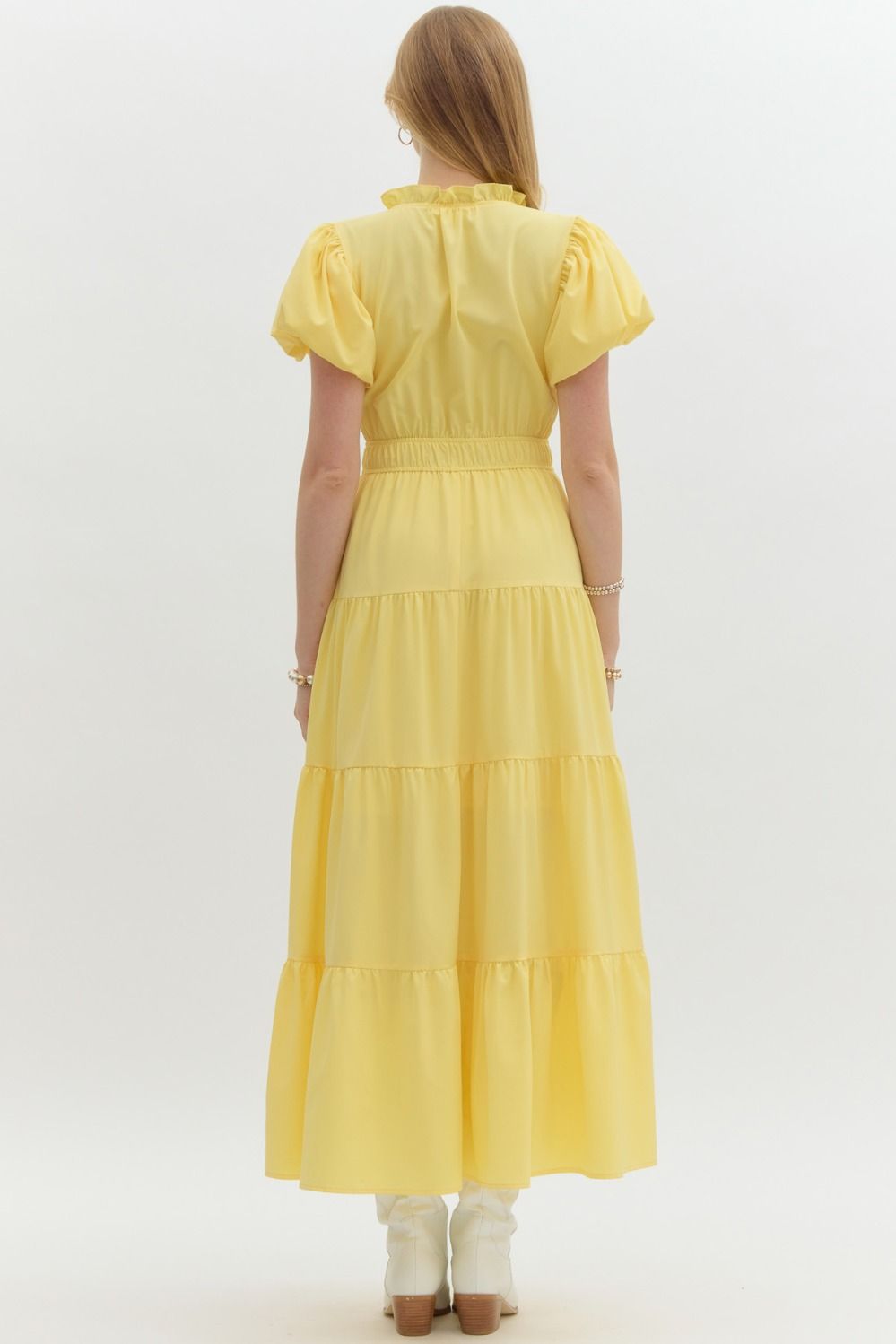 The Kelsey Dress - Lemon