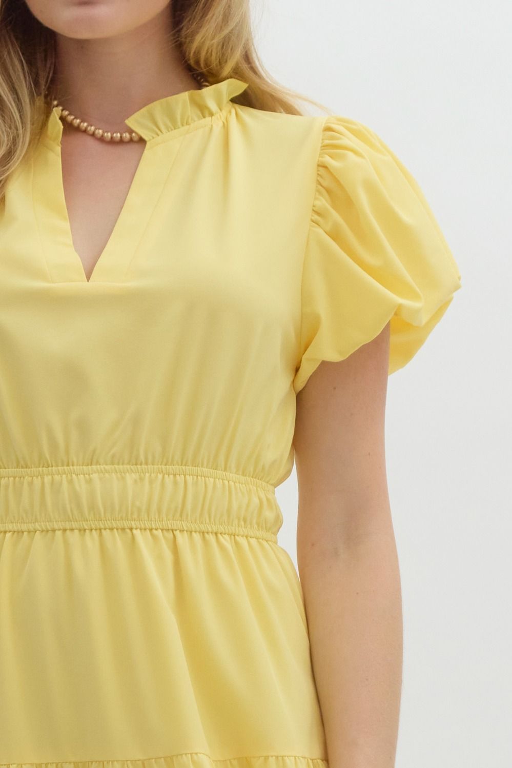 The Kelsey Dress - Lemon