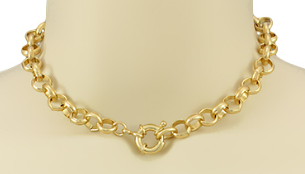 Loop Chain Gold Layering Necklace