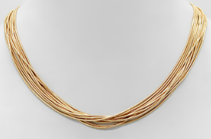 Gold Thin Stack Necklace