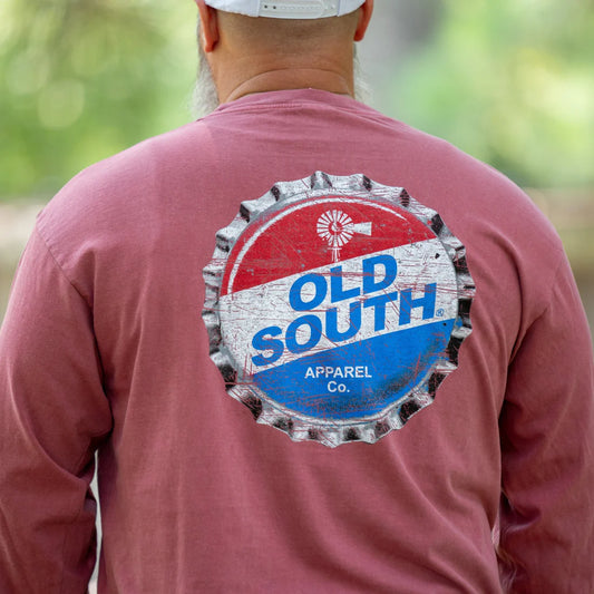 Old South Vintage Bottle Cap Long Sleeve Tee