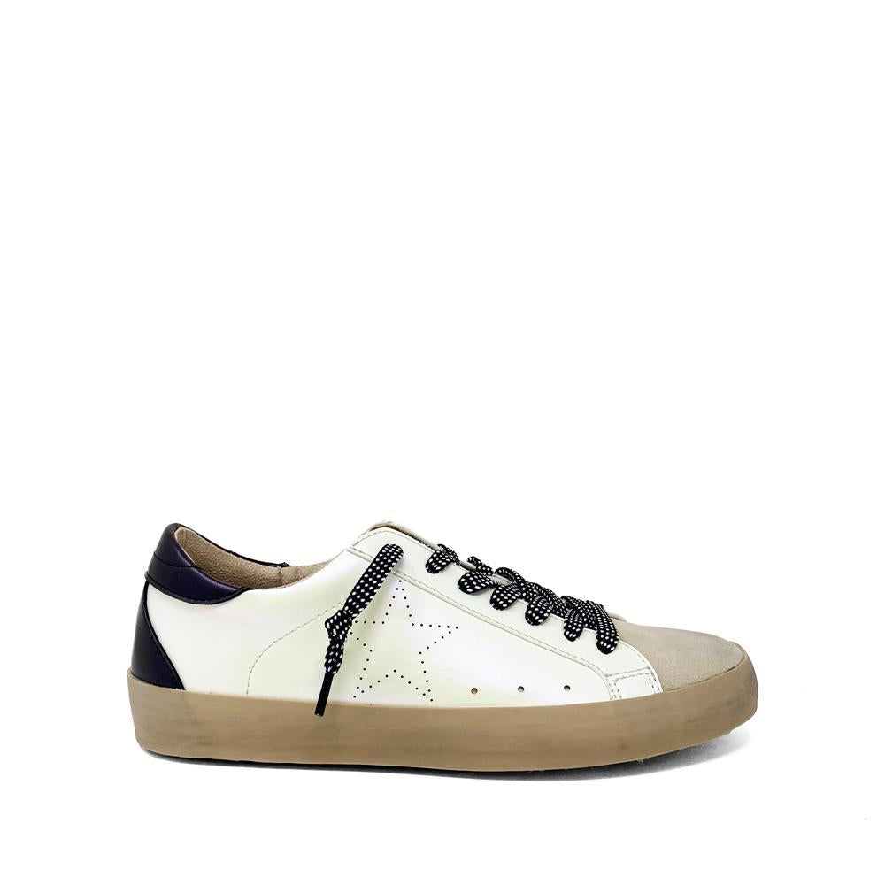 Shu Shop Mia White Metallic Sneakers