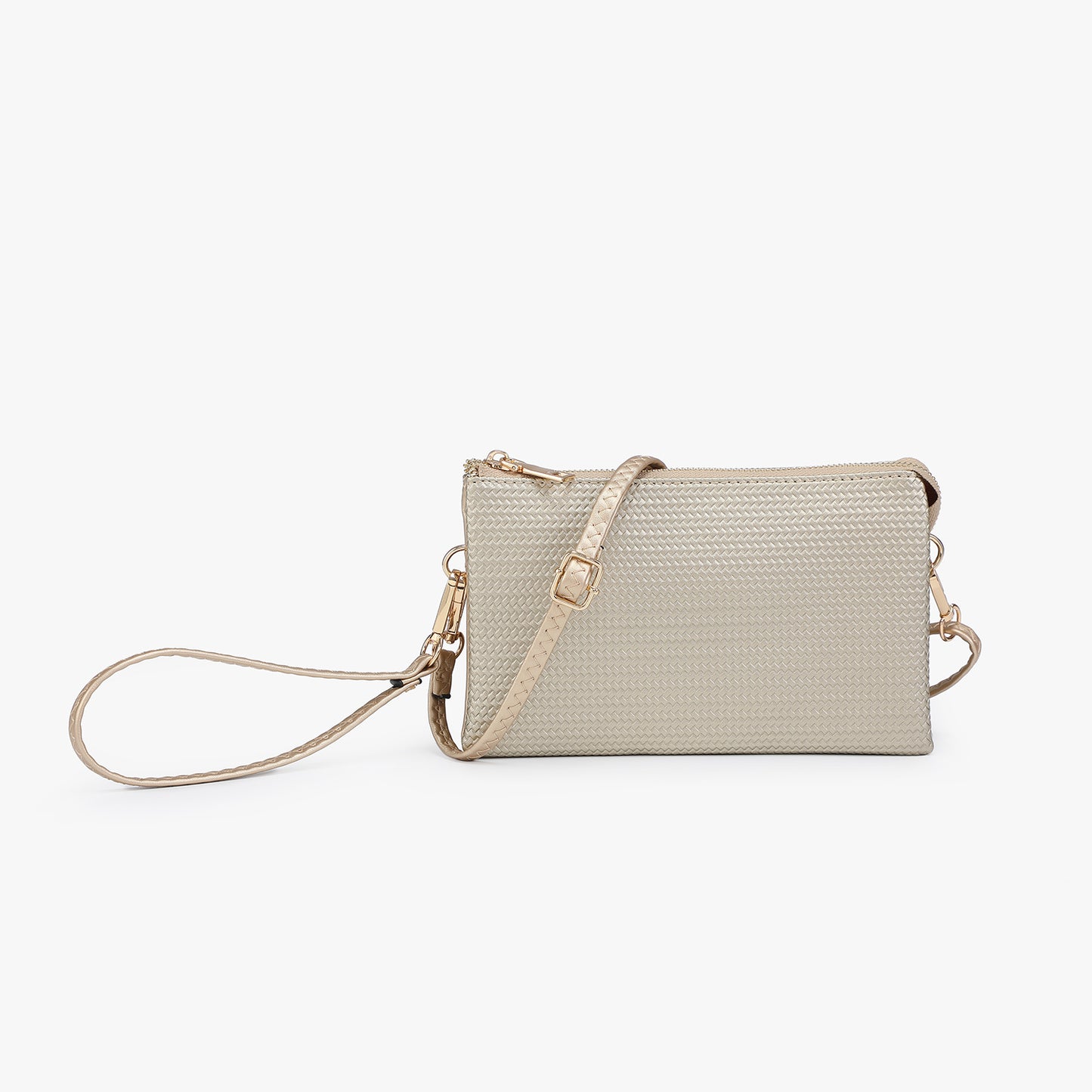 Riley Purse Woven Champagne