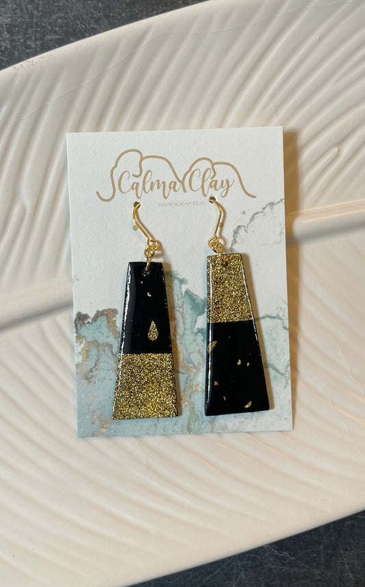 Calma Clay Glitter Teepee Earrings