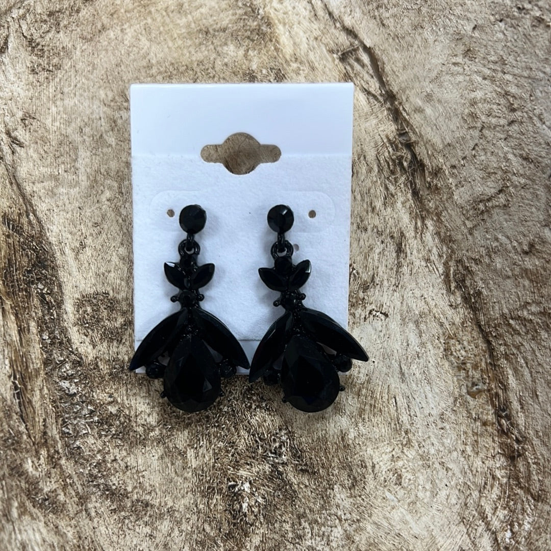 Formal Earrings Black XS Bee